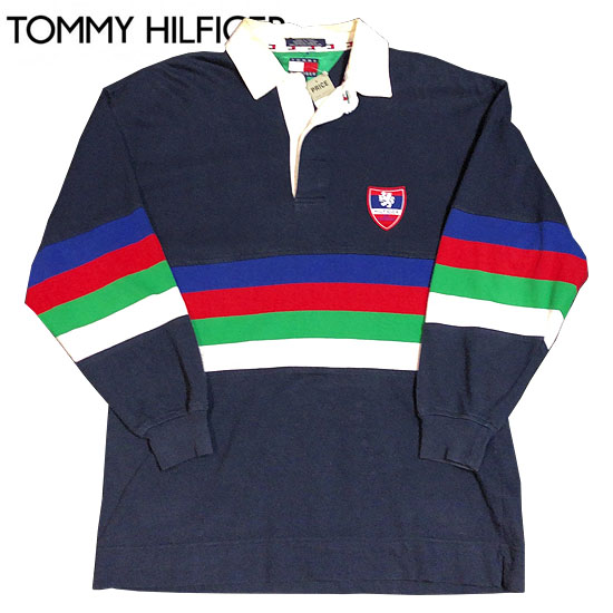 TOMMY HILFIGER L/S Rugger Shirt-NAVY-